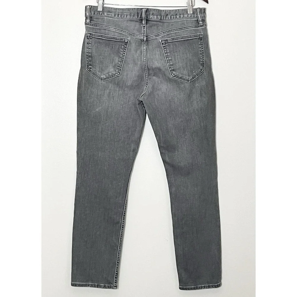 Banana Republic Jeans Men's 34x30 Gray Slim Fit Stretch Grunge Emo Mallsoft‎